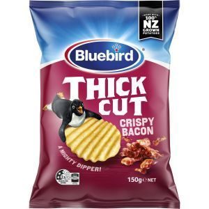 Bluebird Thick Cut Potato Chips Crispy Bacon