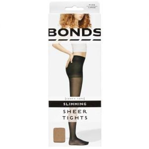 Bonds Comfy Tops Tights Large Slim Sheer Nude