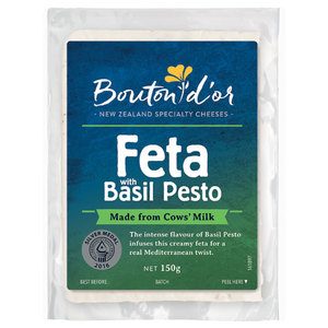 Bouton Dor Fresh Cheese Basil Pesto Feta