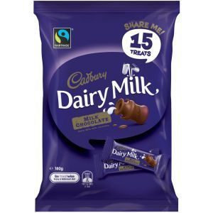 Cadbury Treat Size Chocolates Dairy Milk 180g