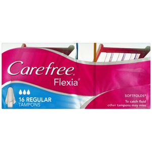 Carefree Flexia Tampons Regular