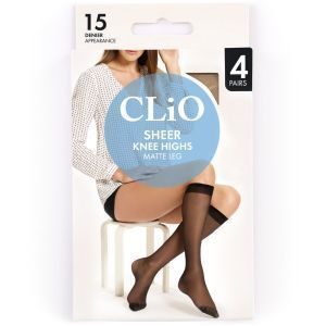 Clio Knee Highs Natural Sheer One Size