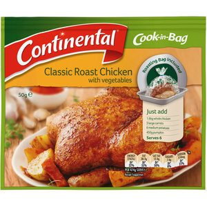 Continental Cook In Bag Meal Base Classic Roast Chicken & Veges