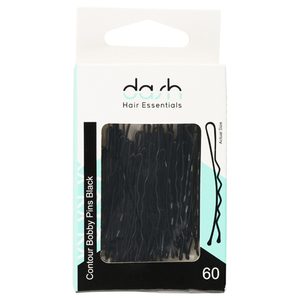 Contour Hair Clips Black Bobby