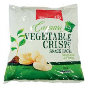 Countdown Cassava Vegetable Crisps Sour Cream & Chives 144g