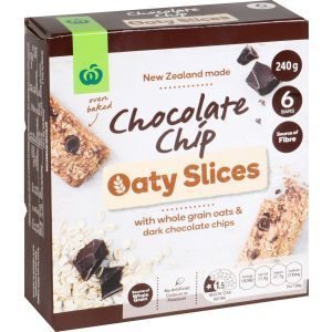 Countdown Oaty Slices Muesli Bars Chocolate Chip 240g