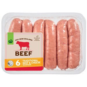 Countdown Sausages Traditional Beef & Cheese