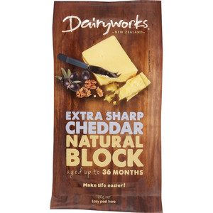 Dairyworks Cheese Block Extra Sharp Cheddar