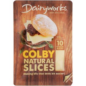 Dairyworks Cheese Slices Colby