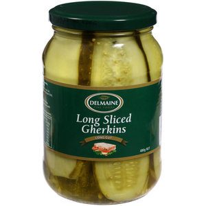 Delmaine Gherkins Long Sliced