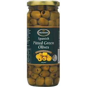 Delmaine Olives Pitted Green