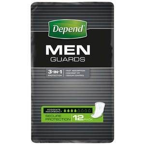 Depend Mens Incontinence Pads Guards For Men