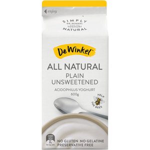 Dewinkel Yoghurt Carton Plain Unsweetened