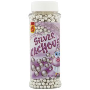 Dollar Sweets Cake Decorations Silver Cachous