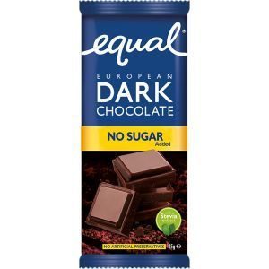 Equal No Sugar Chocolate Block Dark Chocolate