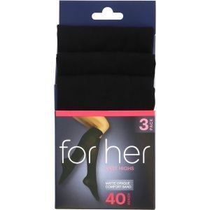 Essentials Knee Highs Plai Opaques