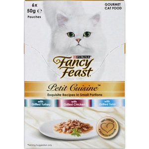 Fancy Feast Petite Cuisine Cat Food Turkey Chicken Tuna 300g