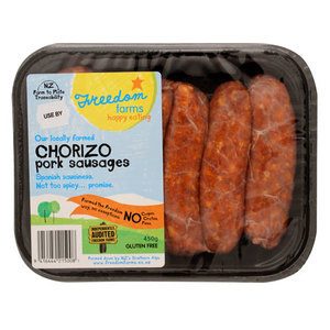 Freedom Farms Sausages Pork Chorizo
