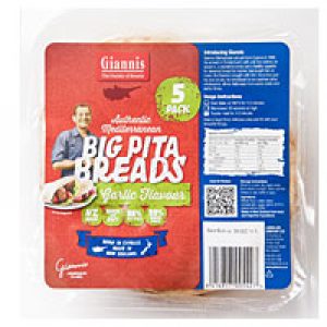Giannis Pita Bread Garlic Flavoured