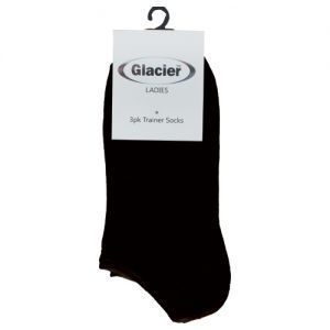Glacier Ladies Socks Trainer Black Size 8-11