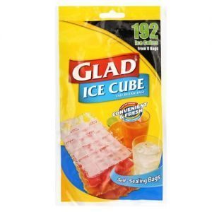 Glad Plastic Bags Ice Cube