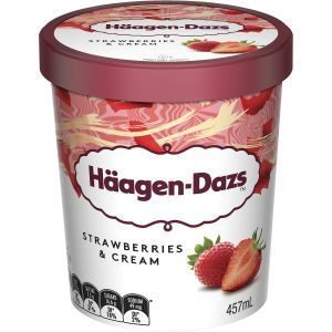 Haagen Dazs Ice Cream Strawberries