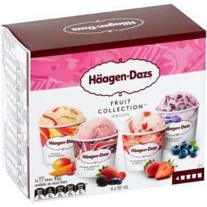 Haagen Dazs Icecream Pottles Fruit Collection