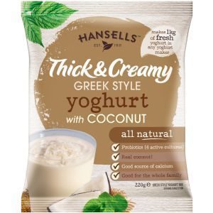 Hansells Thick & Creamy Yoghurt Base Greek & Coconut