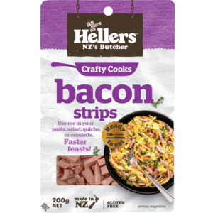 Hellers Bacon Strips 200 grams