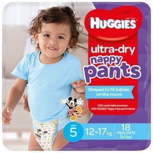 Huggies Ultra Dry Nappy Pants Boy 12-17kgs Size 5