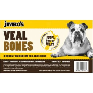 Jimbos Natural Dog Food Veal Bones
