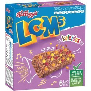 Kelloggs Lcms Cereal Bars Kaleidos Rice Bubbles 132g