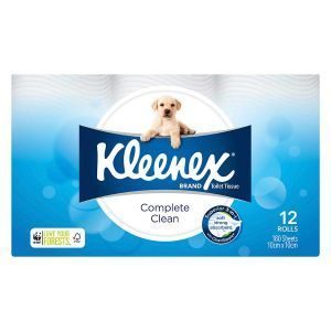 Kleenex Complete Clean Toilet Paper 12pk White