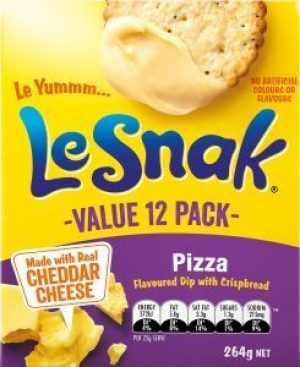 Le Snak Crackers N Dip Pizza 264g