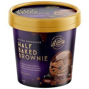 Much Moore Ice Cream Salted Choc Half Baked Brownie