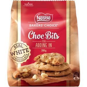 Nestle Bakers Choice Choc Bits Delightful White Chocolate