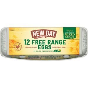 New Day Eggs Dozen Free Range Mixed Grade 582g