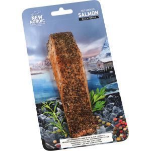 New Nordic Smoked Salmon Hot Smoked Black Pepper