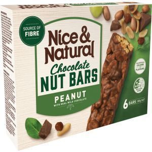 Nice & Natural Nut Bar Muesli Bars Chocolate Peanut