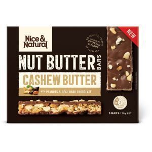 Nice & Natural Nut Butter Bar Cashew & Dark Choc