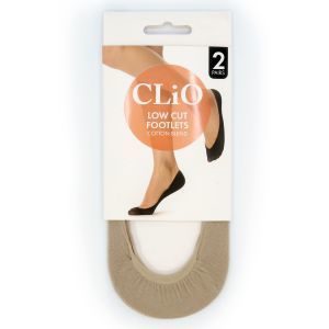 No Show Footlet One Size Low Cut Natural