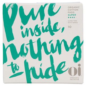Oi 100% Organic Cotton Pads Ultra Thin Super