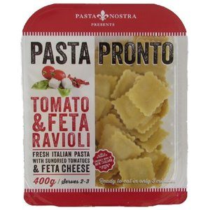 Pasta Nostra Pronto Chilled Filled Pasta Feta & Tomato Raviolli