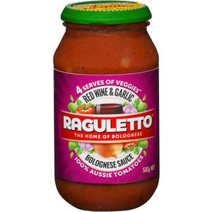 Raguletto Pasta Sauce Red Wine & Garlic