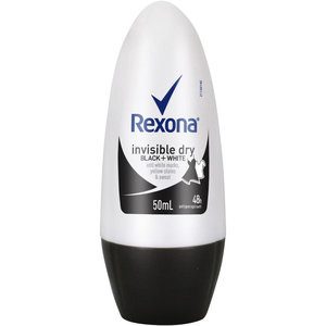 Rexona For Women Roll On Invisible Dry Black & White