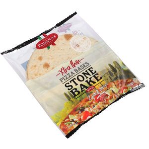 Romanos Pizza Bases Extra Thin Stone Bake 300g
