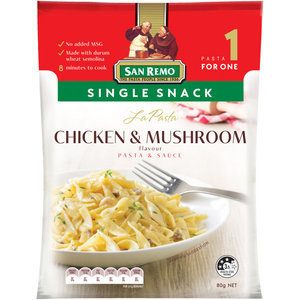 San Remo La Pasta Single Snack Pasta Dish Chicken & Mushroom