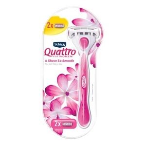 Schick Quattro Shaver Womens + 2 Blades