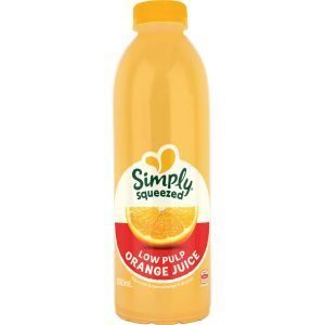 Simply Squeezed Orange Juice Smooth Lo Pulp
