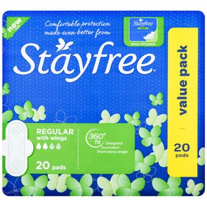 Stayfree Pads Regular With Wings